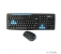 Комплект HV-KB527GCM wirelessUSB, black+blue